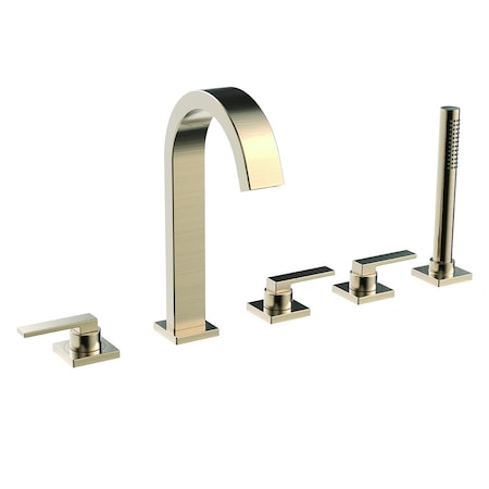 Speakman SB-2533-BBZ Lura 5-Hole Roman Tub Faucet W/ Platform Lever Handles BBZ SB-2533-BBZ